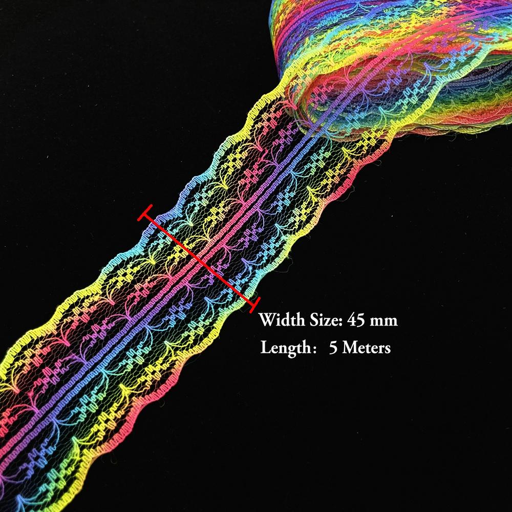 5 Meter Weiß Schwarz Spitzenband Sortierte Muster Borten für Geschenkverpackung Weihnachten Hochzeitsdekorationen DIY Basteln Nähzubehör