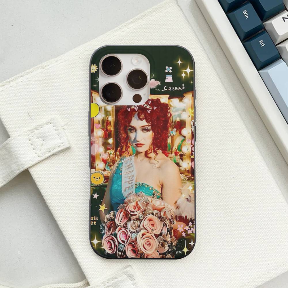 Singer C-Chappell R-Roan Phone Case For IPhone 17 16 15 11 12 13 14 Pro Max Soft Corrugated Silicone Cover Case