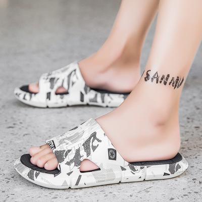FashionMen's Slippers Slip On Summer Sneaker Slippers Men Outdoor Thick Bottom Platform Slides Soft Eva Slippers Casual Men Beach Shoes