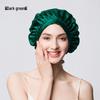 19 Momme Thick Silk Nightcap - 100% Mulberry Silk Hair Growth & Care Cap, Anti-Frizz Bath Cap for Dry Hair