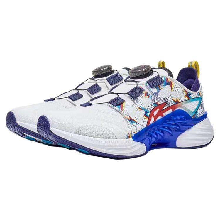 Li-Ning Cloud 2.0 Anti-Slip Shock Absorbing Durable Lightweight Rebound Low-Top Running Shoes Kids sneaker White Blue YKFT058-7