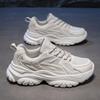 Fashion 2025 New Anti Slip Breathable Mesh Women's Running Shoes, Casual and Fashionable, Multi Functional Women's Dad Shoes Silvery