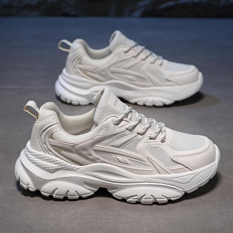 Fashion 2025 New Anti Slip Breathable Mesh Women's Running Shoes, Casual and Fashionable, Multi Functional Women's Dad Shoes Silvery