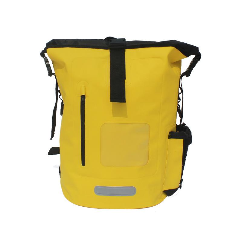 Waterproof PVC Bucket Bag for Outdoor Use-Beach Swimming Hiking Diving & Mountaineering Airtight Design Unisex жёлтый