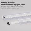 Aluminum Slide Check Rack with Pen Slot And Receipt Holder Spikes Sliding Inspection Rack Bills Ticket Orders Organizer for Restaurants Offices Cafes
