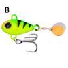 2pcs 5.5cm 10g VIB Lure Spoon Wobbles Vibration Spoon Fishing Lure Metal Fishing Bait  Ice Fishing