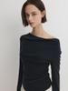 Sopeulleo Linda Shirring Top_Black