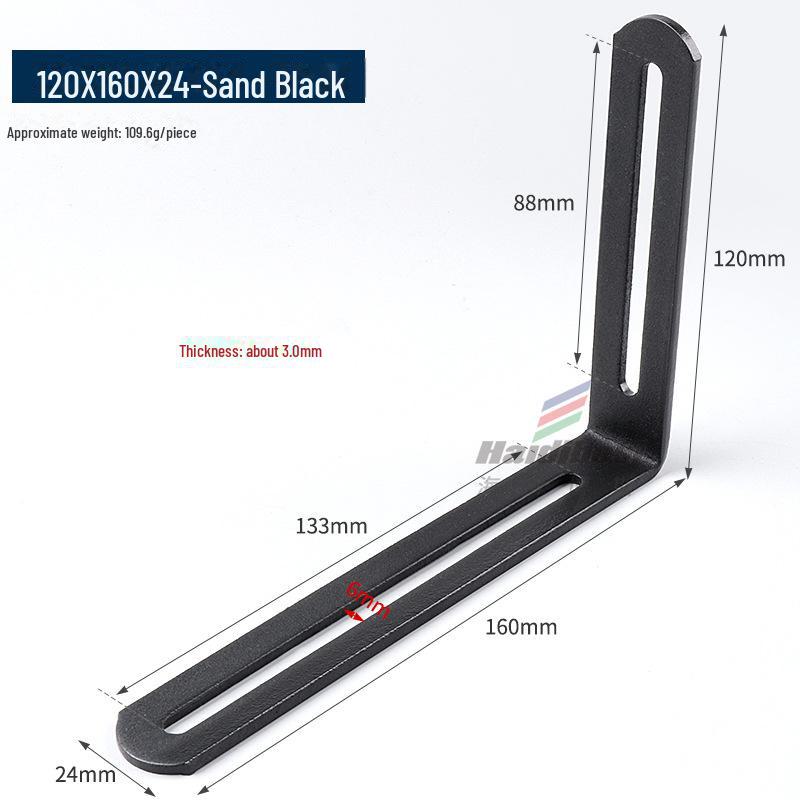 Stainless Steel Adjustable L-Shaped 90° Angle Bracket Connector