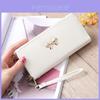 Elegant Lady Zipper Around Women Clutch Leather Long Wallet With Card Holder