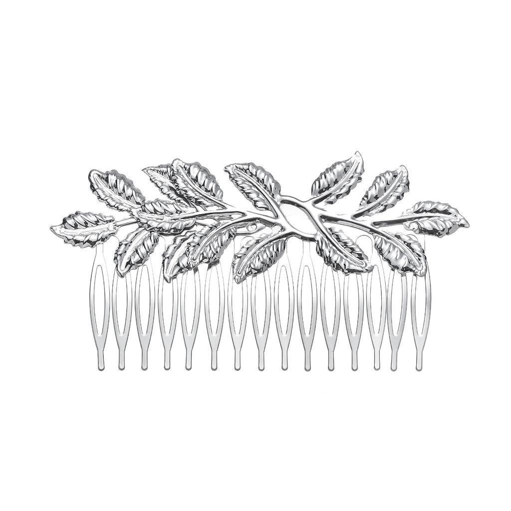 Promotion Personalized Hair Comb, Fashion Leaf Hair Comb Single Pearl Hairpin Hair Accessories