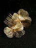 1 stuks Dames Handgemaakte Haarkam met Gouden Strik, Perfect voor Bruidsfeest, Festival, Volwassen Cadeau Elegant