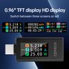 KWS-1902L DC 4-30V 0-8A Voltmeter Ammeter Power Meter 240W Multifunction Tester 0.96" TFT Display Type C Interface