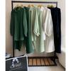 Two-Piece Long-Sleeve Lapel Shirt & Elastic Waist Trousers Suit