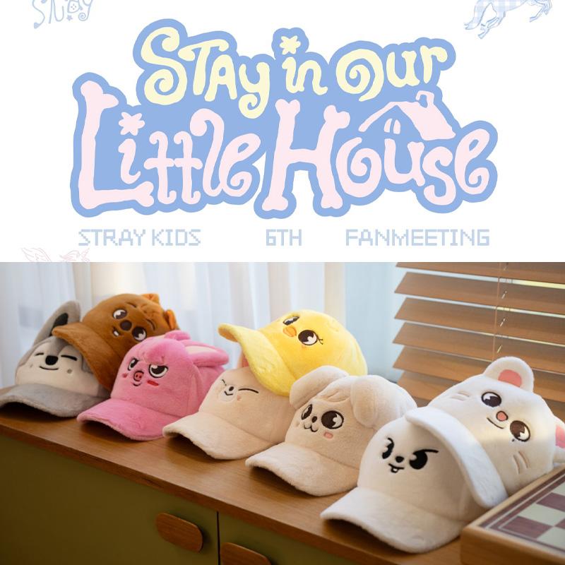 [PRE ORDER] STRAY KIDS - SKZOO PLUSH CAP STAY In Our Little House