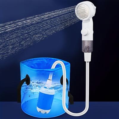 [Tragbar | Wiederaufladbar] Wiederaufladbare elektrische Duschpumpe, Campingdusche, Außendusche