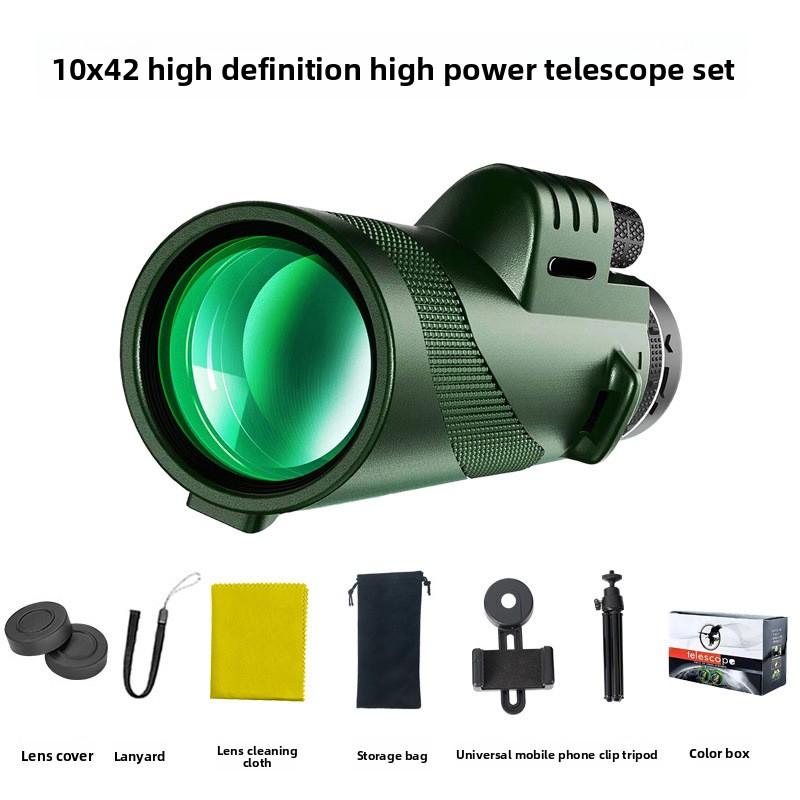 Monocular Telescope High Definition Outdoor Concert Low Light Night Vision 80X100 Telescope