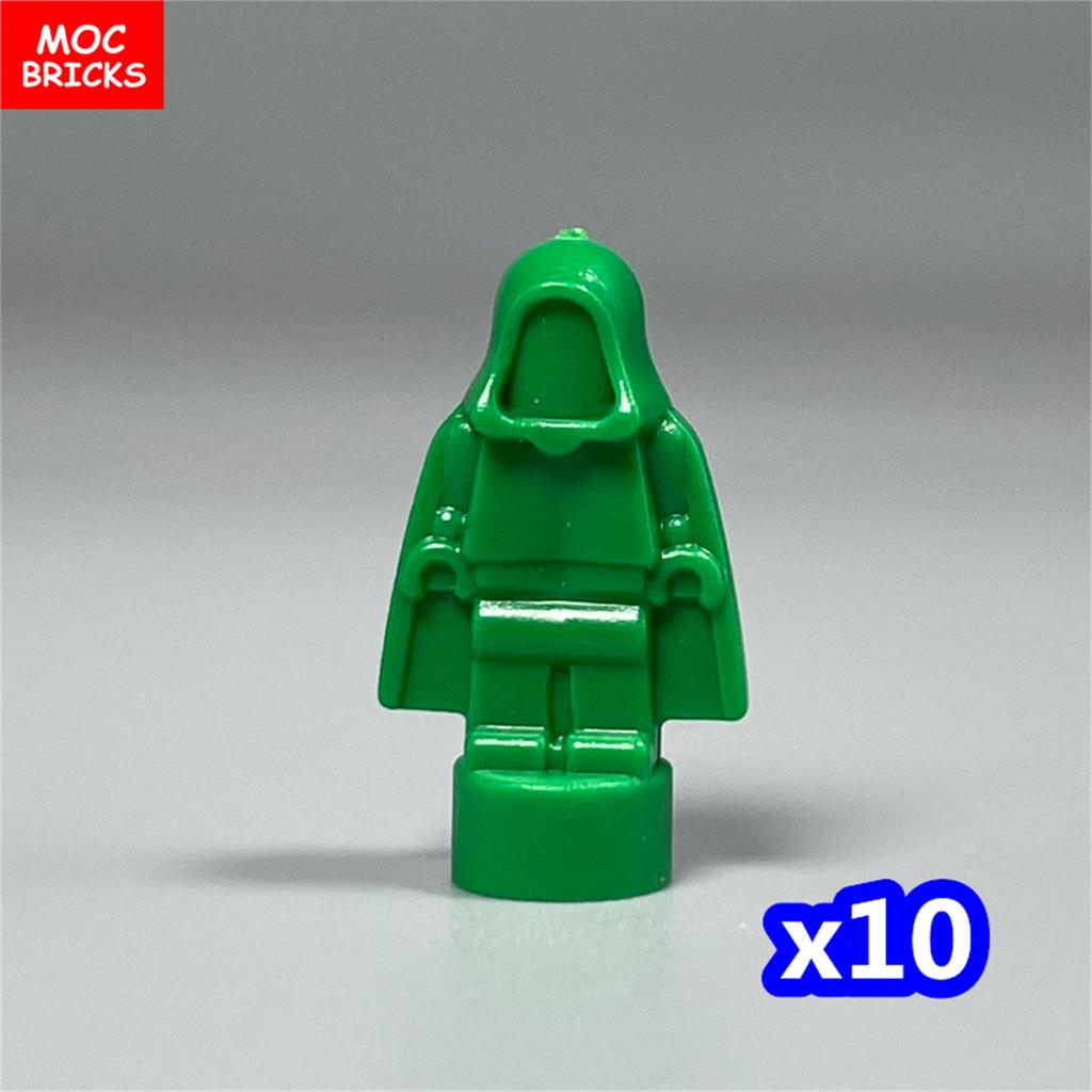 10pcs/lot MOC Bricks Figure 16478 1.8cm Mini Statue Hood Blank Model Building Blocks Custom Unprinted Dolls Kids Toys