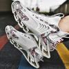 Men Sneakers Flying Woven Casual Sports All-match Men's Shoes Plus Size Shoes Shock Absorption TPU Sole Air 46
