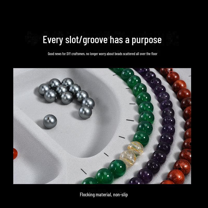 Sortierte Beflockte Schmuck-Präsentations- und Design-Tabletts für DIY-Armbänder und Halsketten