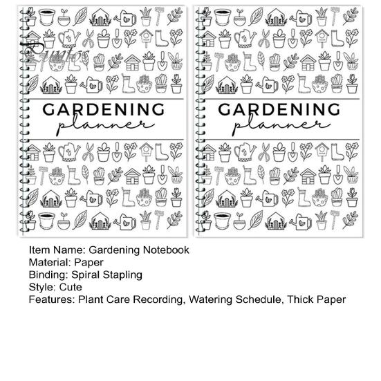 1 stk/2 stk Hageplanlegger Notatbok Innendørs Plantepleie Journal Loggbok Plantevanningsskjema for å Holde Oversikt over Dine Stueplantedetaljer