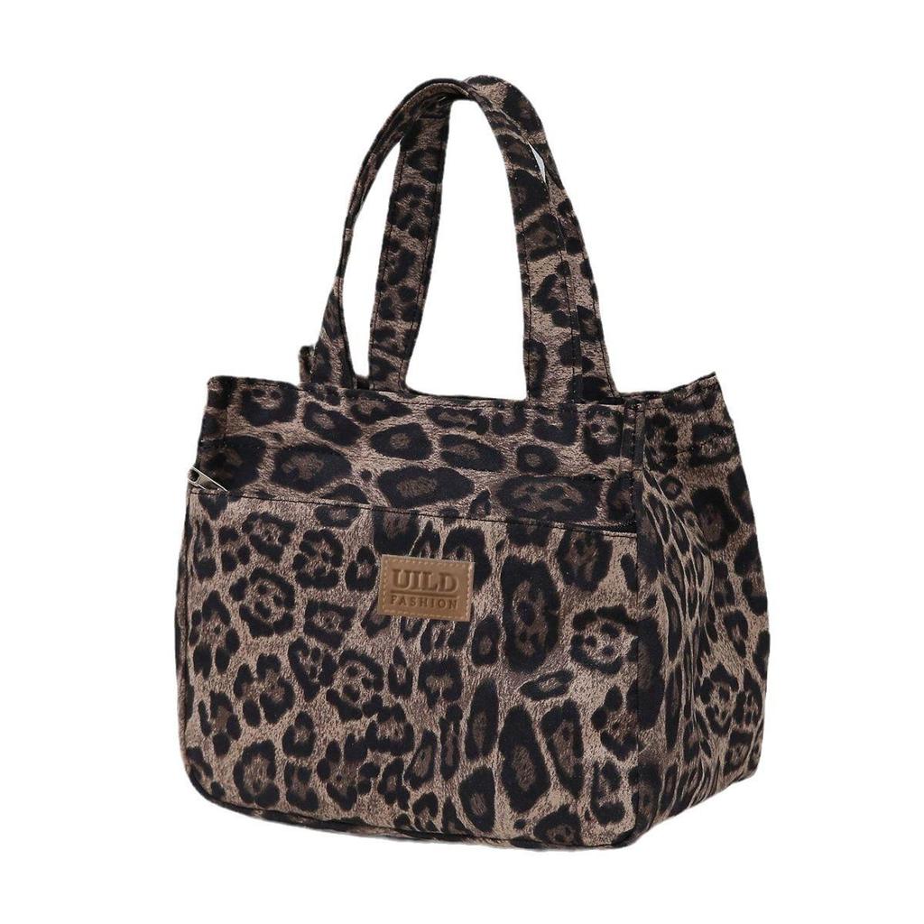 2024 Leopard Print Chic Tote Bag: Large Capacity, Fashionable Korean Style Casual Handbag for Women