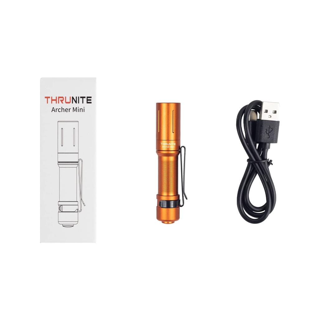 ThruNite Archer MINI Lanterna EDC pequena e prática equipada com LED SST20 Brilho máximo de 405 lúmens Distância máxima de irradiação de 87 metros