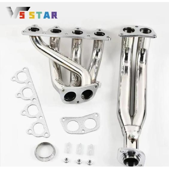 Stainless Steel Exhaust Manifold Headers For 1988-2000 Honda Civic D15 D-Series EJ EG EH EK Sliver