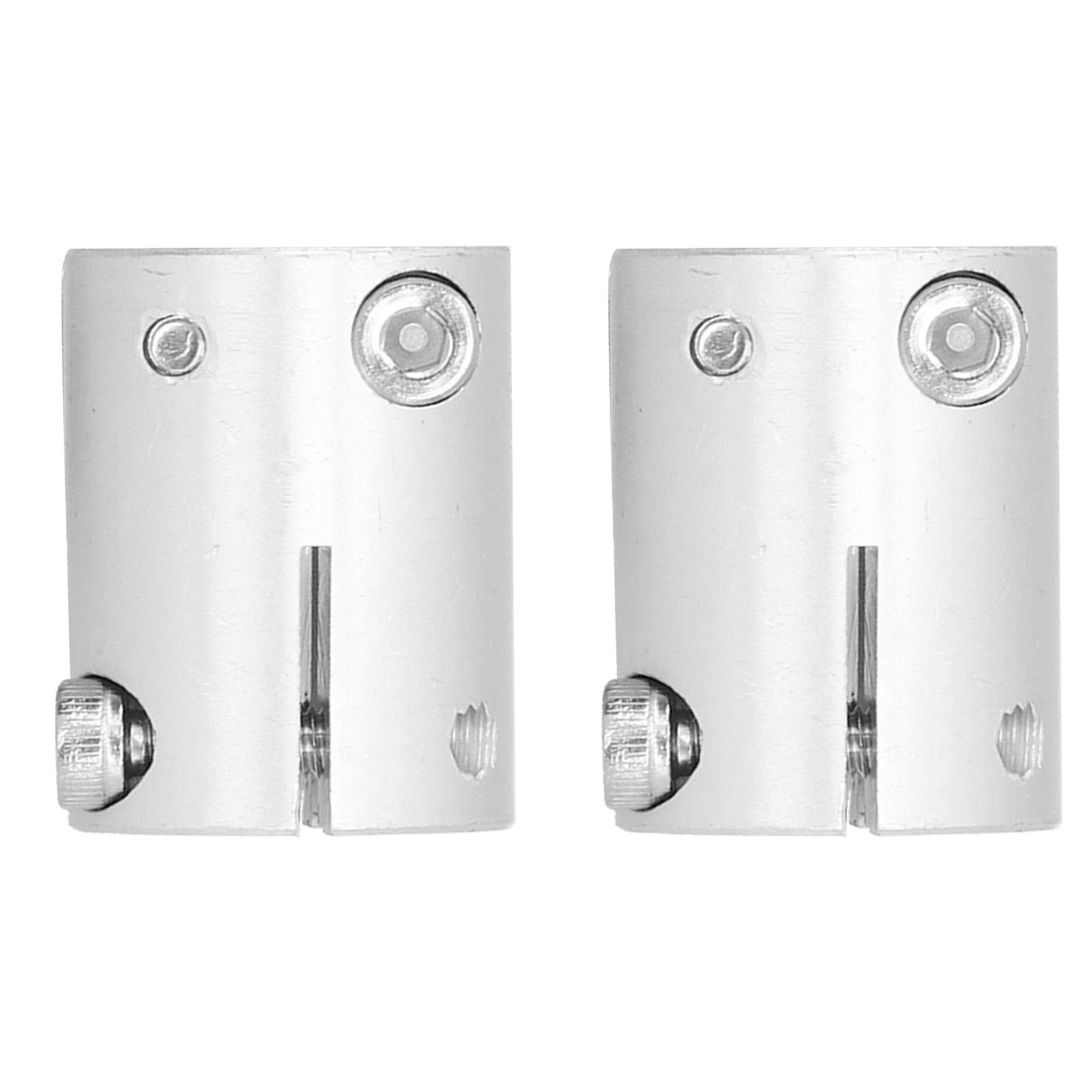 

2Pcs Shaft Couplers Aluminum Alloy High Load 6mm to 6mm Bore Couplings Metal Parts