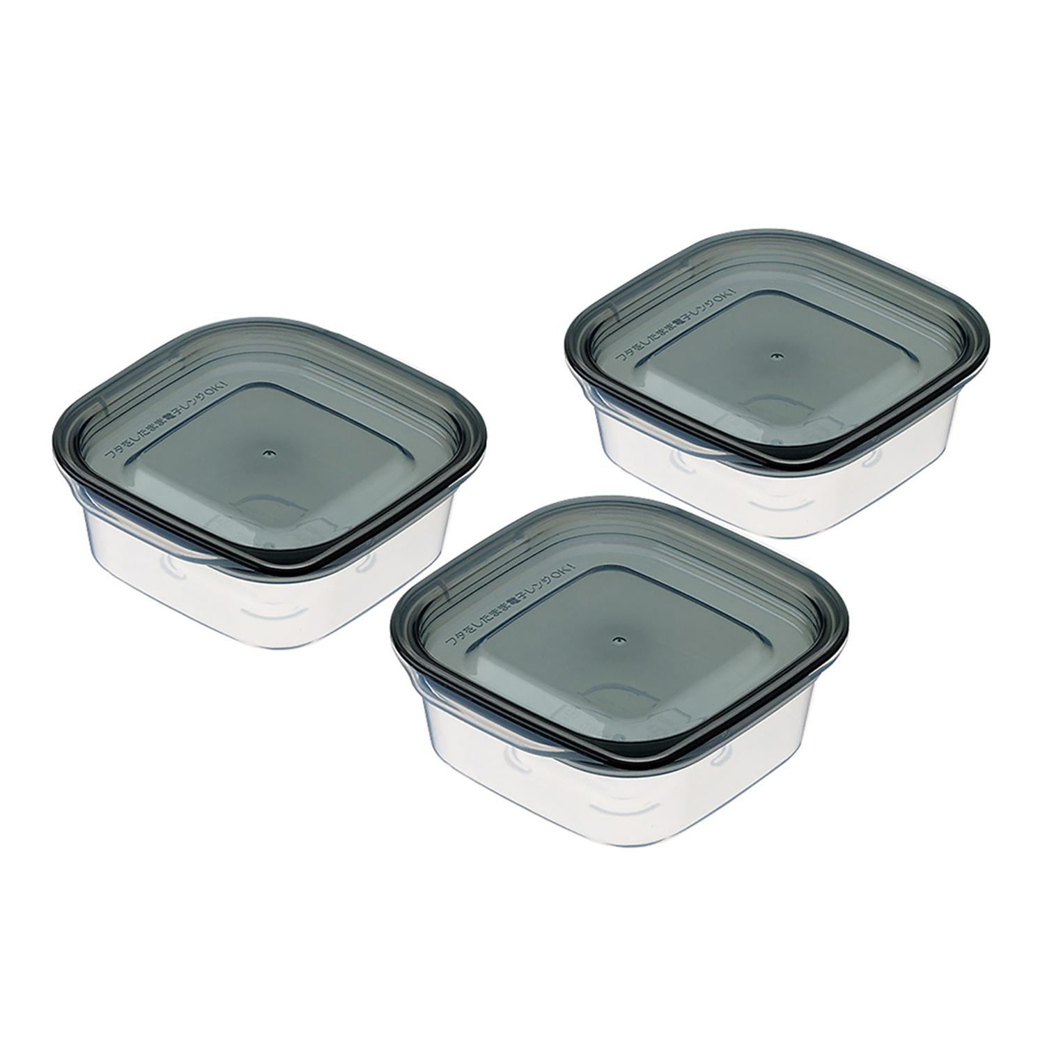 

Герметичный контейнер для хранения пищевых продуктов INOMATA 3 шт. (90мл) Сейф для посудомоечной машины и духовки, черный