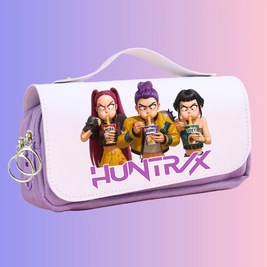 Demon Hunter Anime K-Pop Girl Group Pencil Case - Large Capacity for Students