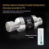 Silvery Shower Water Thermometer LED Digital  Display Faucets Water Thermometer  Bathroom
