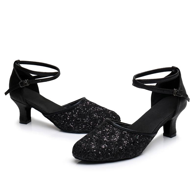 Pantofi de dans profesional pentru femei cu talpă moale pentru interior cu vârf închis