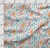 Soimoi Llama Alpaca Print,  Cotton Cambric, Quilting Fabric Sold by The Yard 42 Inch Wide, Medium Weight Cotton Fabric, Sewing  Supplies,