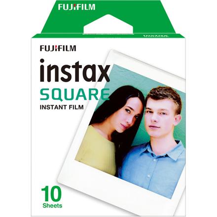 Fujifilm Instax Square Instant Film | Glossy Surface | Set of 10 | 24-Month Warranty