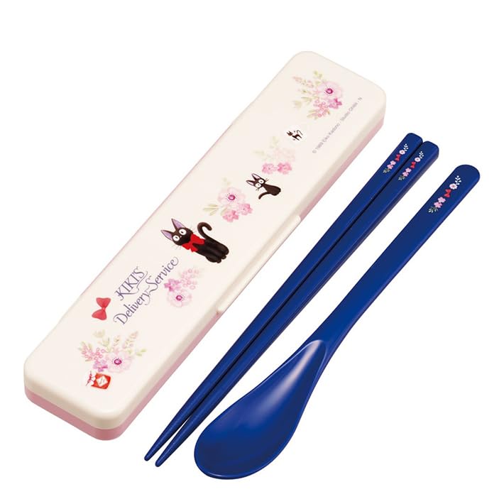 Studio Ghibli Delivery Service French Chopsticks Set Bento Chopsticks Made in Dishwasher Silent Kiki's (Chopsticks, Spoon, Box, Case, Japan, Safe,