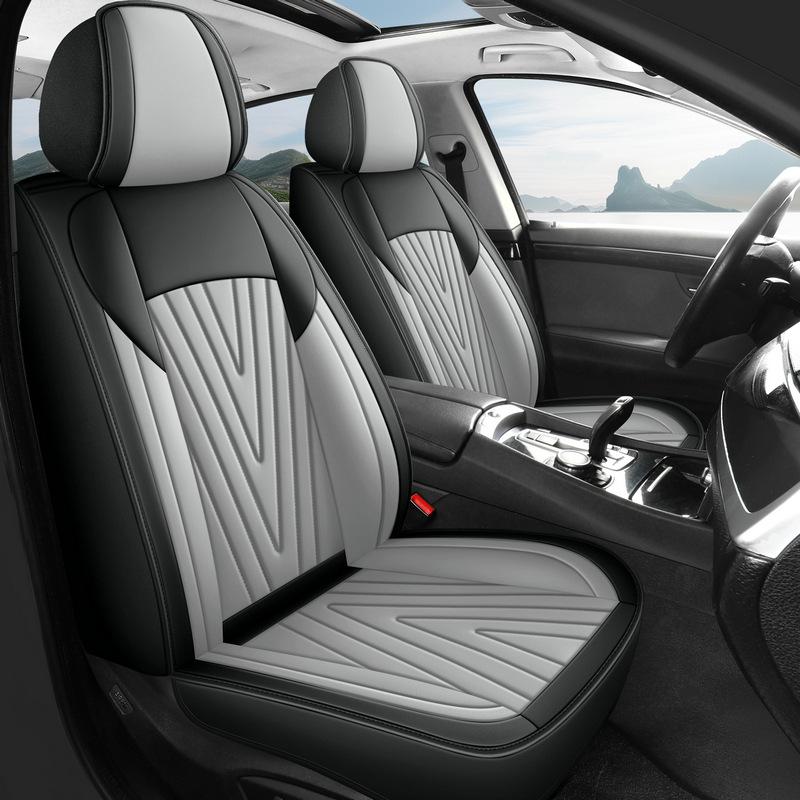 Full Car Five-Seat All-Around Car Seat Covers Suitable for All Seasons, Made of Durable and Breathable Faux Leather, Providing Protection