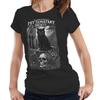 Black Cat Skull Gothic Tshirt Halloween Pet Sematary Semi Fitted Ladies Tee Gift