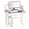 40 Inch Gaming Desk, Ergonomic Computer Desk with Large Carbon Fiber Desktop, Gamer Workstation PC Table for Home,
