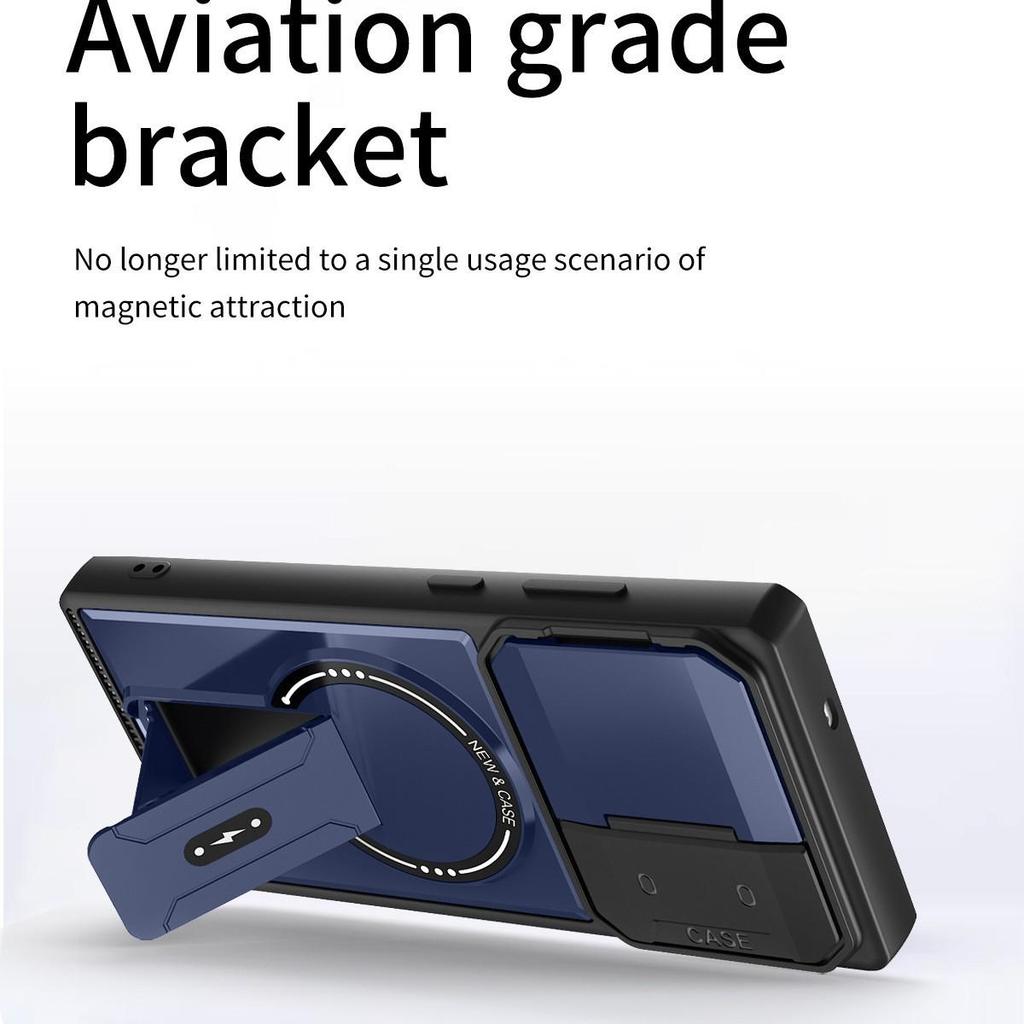 Samsung S25 ULTRA Magnetic Mecha Phone Case with Full Lens Cover & Anti-Drop Protection