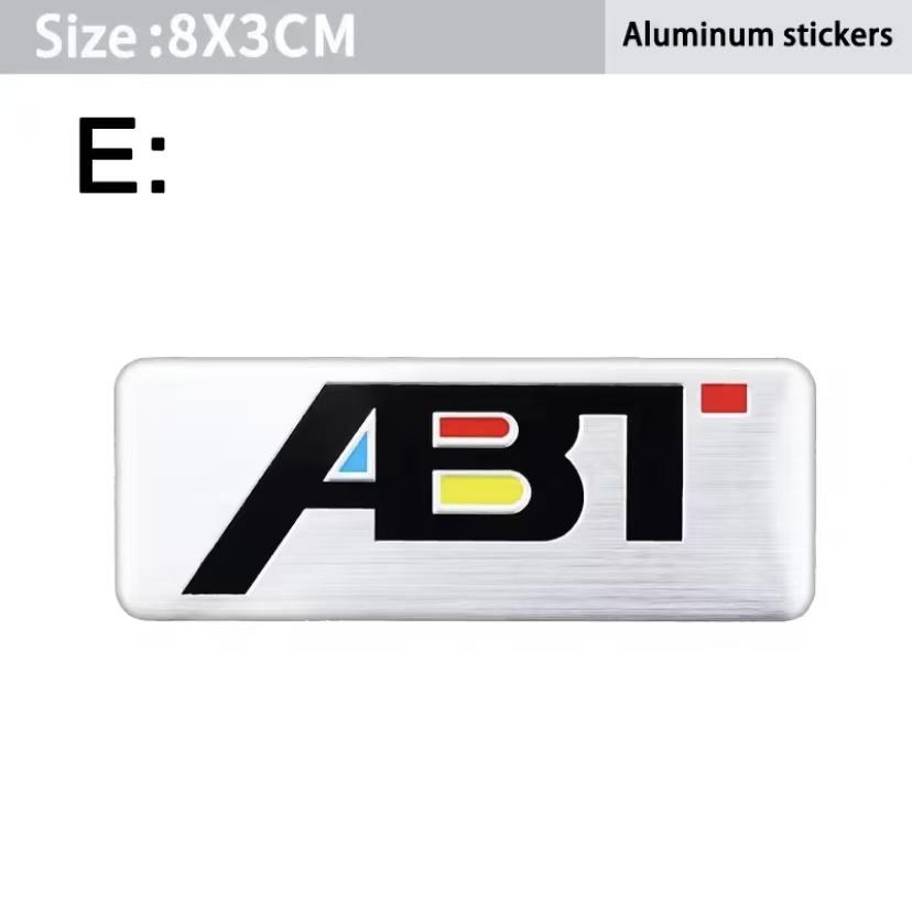 Volkswagen Series Aluminum Badge Car Body Stickers Decals For VW GTI Polo Golf Passat Tiguan Arteon Taigo Caddy Jetta CC Hub Cap