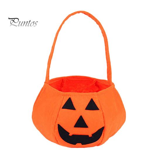 Cute Skeleton Ghost Bags Halloween Felt Candy Bag, Pumpkin Skull Cat Owl Tote for Holiday Goodie School Kids, Non Woven Trick or Treat Handbag, Party