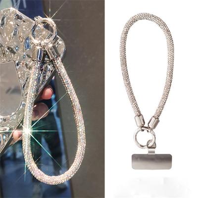 Rhinestone Mobile Phone Lanyard Bling Bling Anti Loss Diamond Lanyard Handheld Hanging Rope Phone Wrist Strap Hanging Ornaments