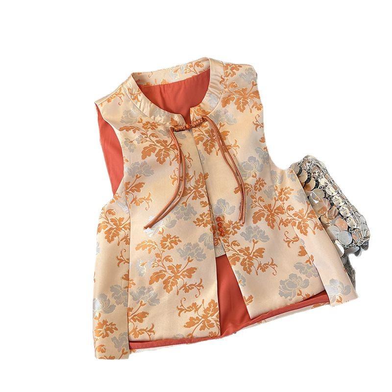 2025 Mom Spring Clothing Foreign Style Vest New Elderly Early Spring Fashion Vest Vest