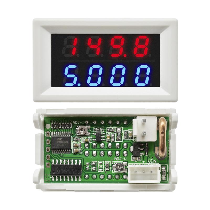 DC 100V 200V 500V 10A Digital Voltmeter Ammeter Blue Red 0-500V Voltage Meter Auto Car Mobile Power Voltage Tester Detector