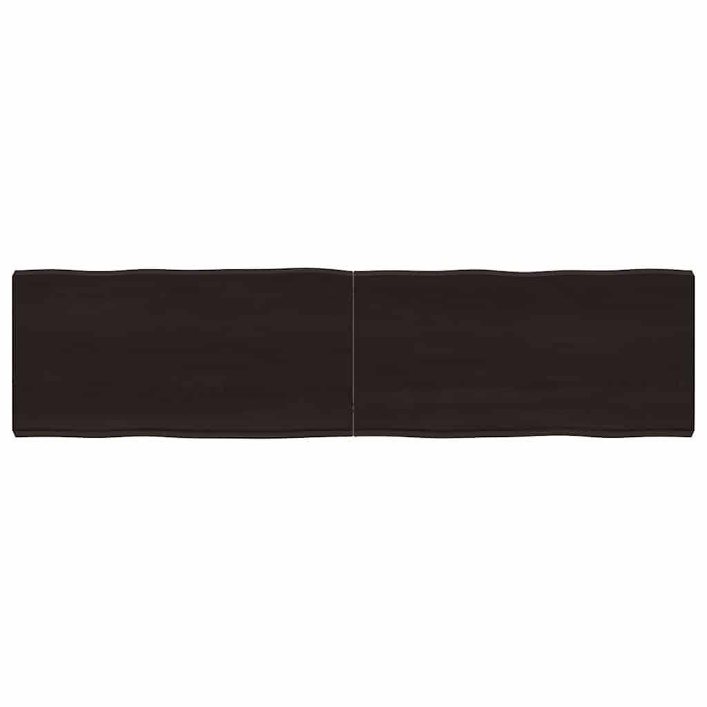 Vidaxl Blat Ciemnobrązowy 160X40X(2-6) Cm Drewno Z Naturalną Krawędzią
