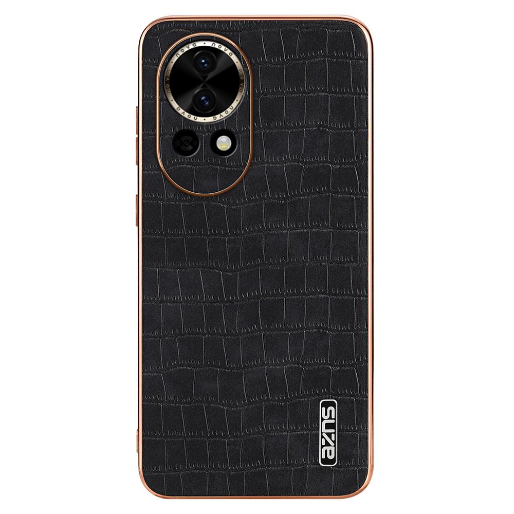 AZNS For Huawei Nova 13 5G Case Electroplating Crocodile Texture PU+TPU Phone Cover