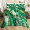Green Marble Duvet Cover Twin King Marbling Texture Bedding Set Foil Print Glitter Comforter Cover Modern Abstract Art Bed Cover