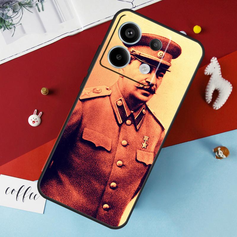 Russian Commander Stalin Case For Xiaomi Redmi Note 14 13 Pro 12 11 10 15 Pro Plus Redmi 15 10C 12C 13C 14C 15C Cover