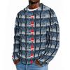 Herren Weihnachtspullover mit Strickmuster und Rundhalsausschnitt für Herbst und Winter