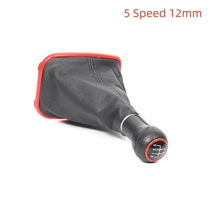 For Volkswagen VW 1999-2004 Golf 4 IV MK4 GTI R32 Bora Jetta 5/6 Speed 12mm / 23mm Car Gear Shift Knob Lever Shifter Gaitor Boot